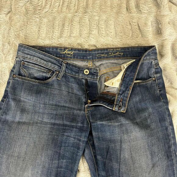 Levis Jeans Womens 31 (34x29.5) Demi Curve Skinny Medium Wash Stretch Denim - Picture 4 of 11